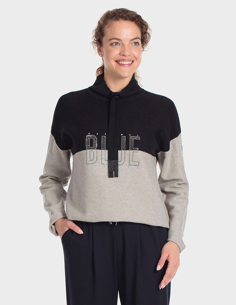 Suéter cuello redondo para mujer