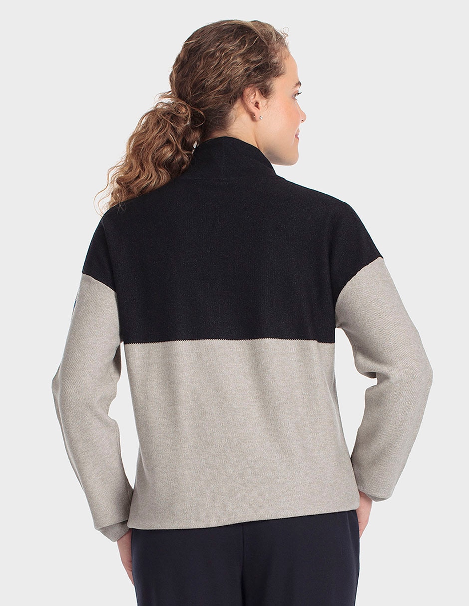 Suéter cuello redondo para mujer 2