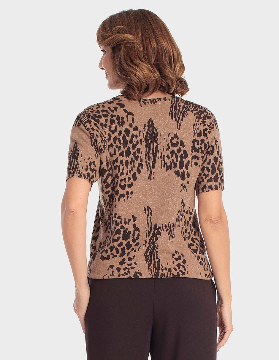 Suéter cuello redondo para mujer 2