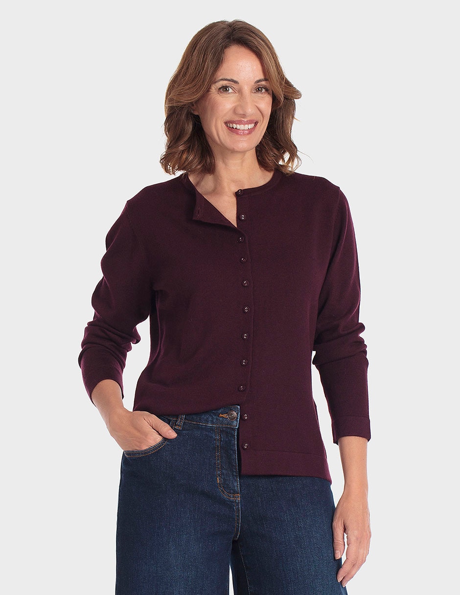 Suéter cuello redondo para mujer