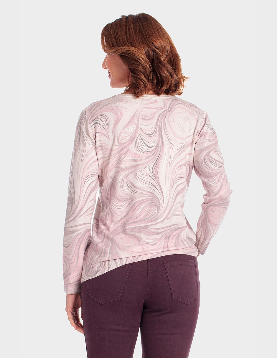 Suéter cuello redondo para mujer 2