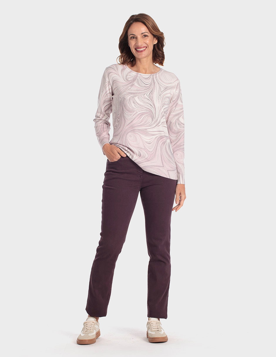 Suéter cuello redondo para mujer 3