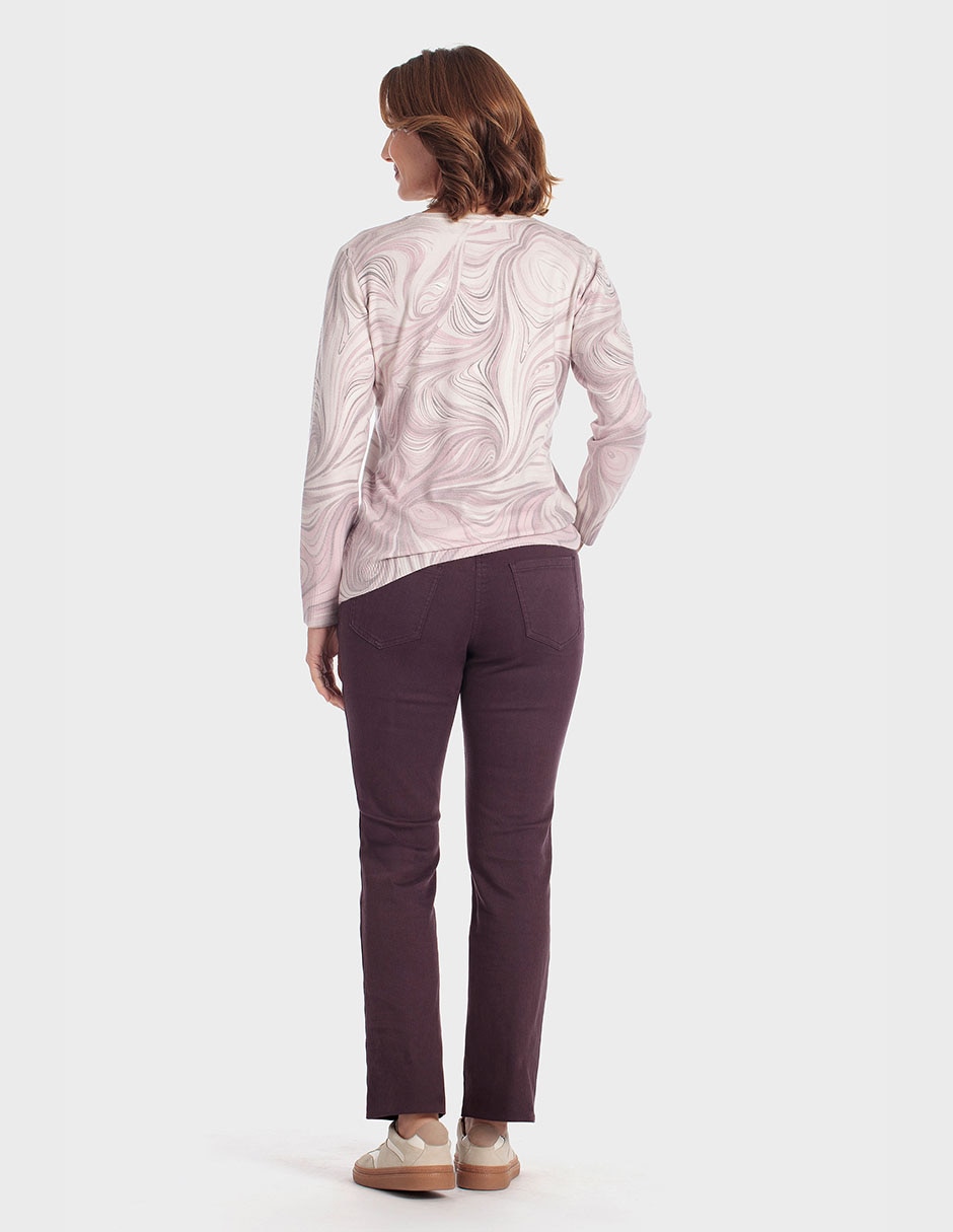 Suéter cuello redondo para mujer 4