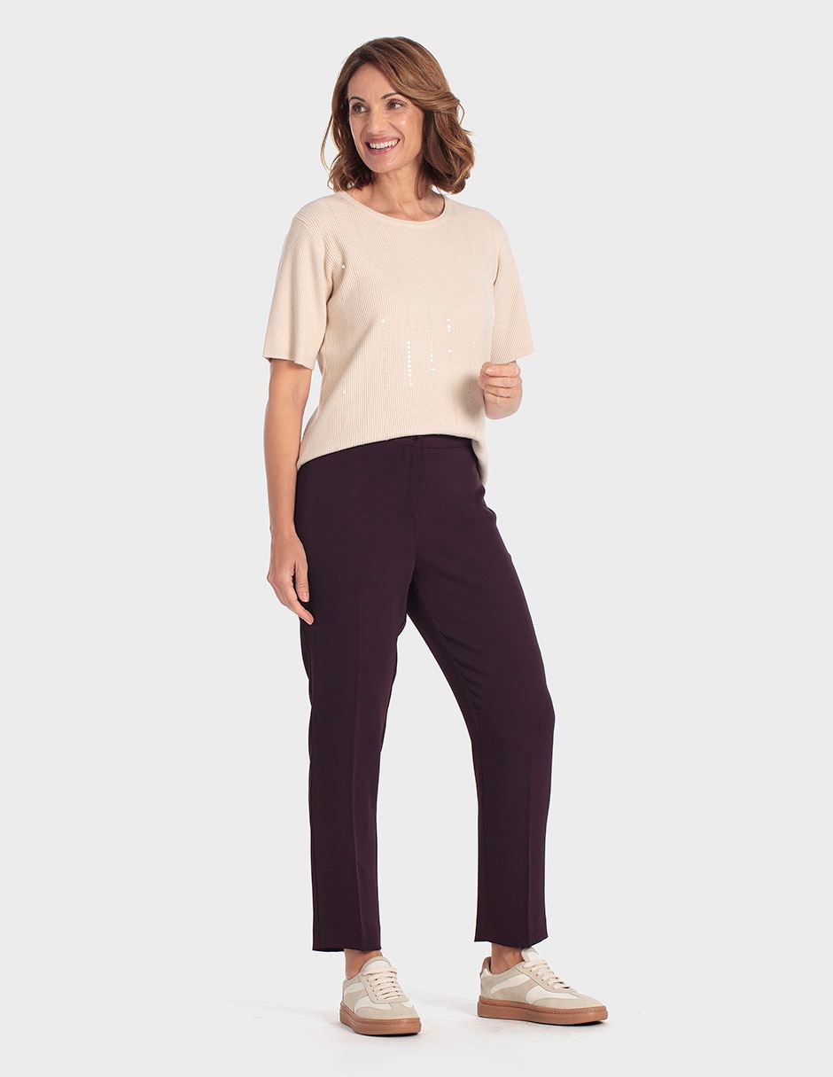 Suéter cuello redondo para mujer 3