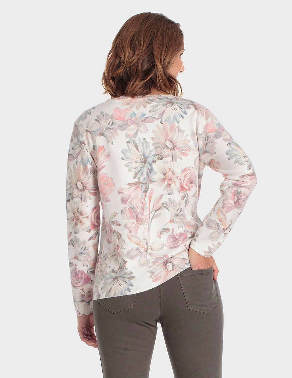 Suéter cuello redondo para mujer 2