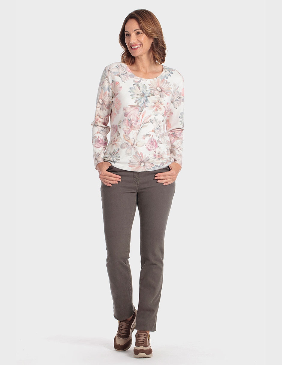 Suéter cuello redondo para mujer 3