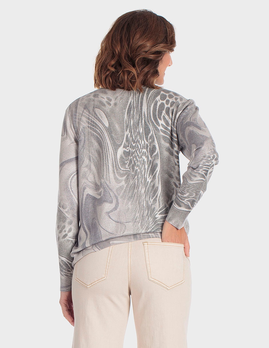Suéter cuello redondo para mujer 2
