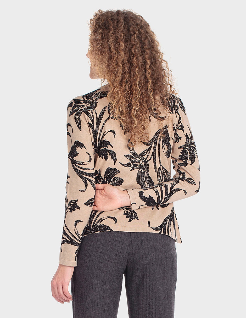 Suéter cuello redondo para mujer 2