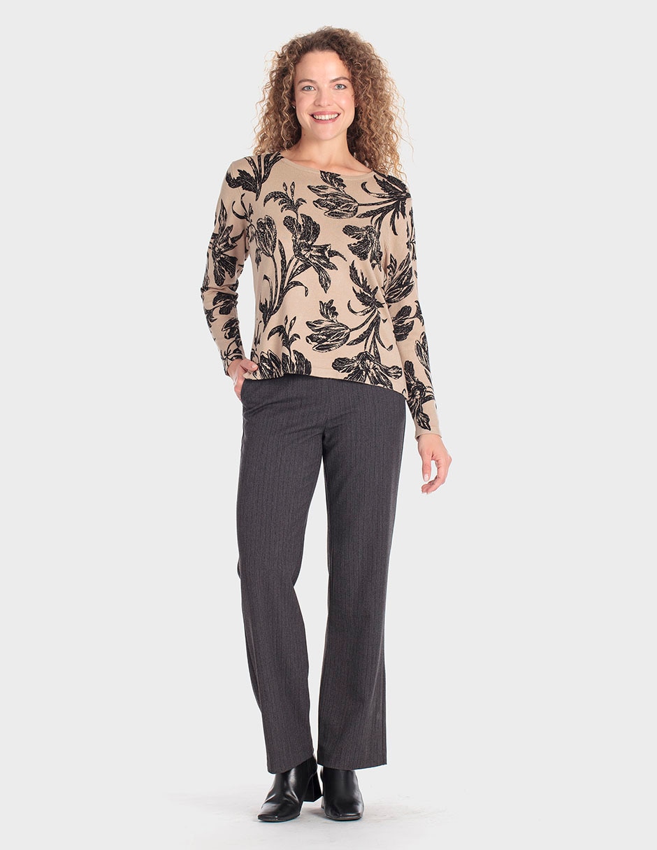 Suéter cuello redondo para mujer 3