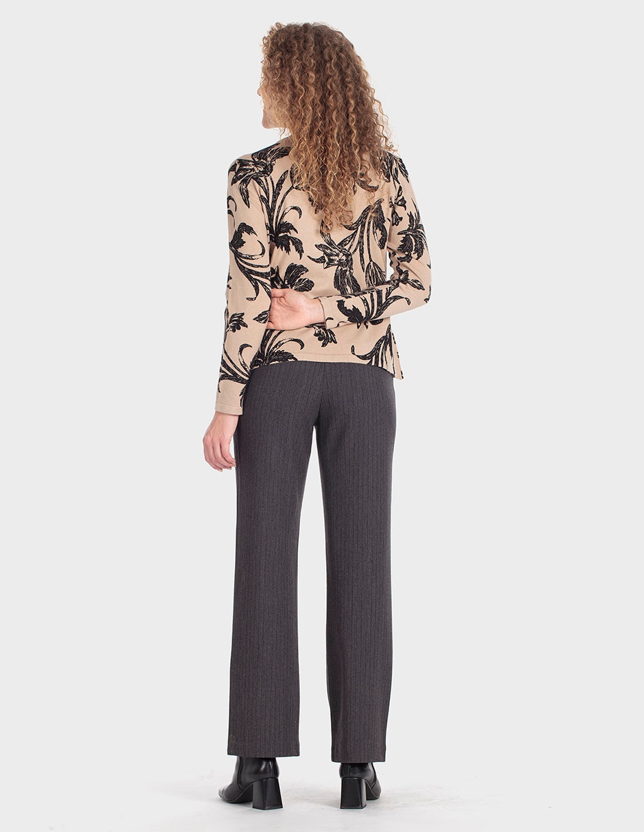 Suéter cuello redondo para mujer 4