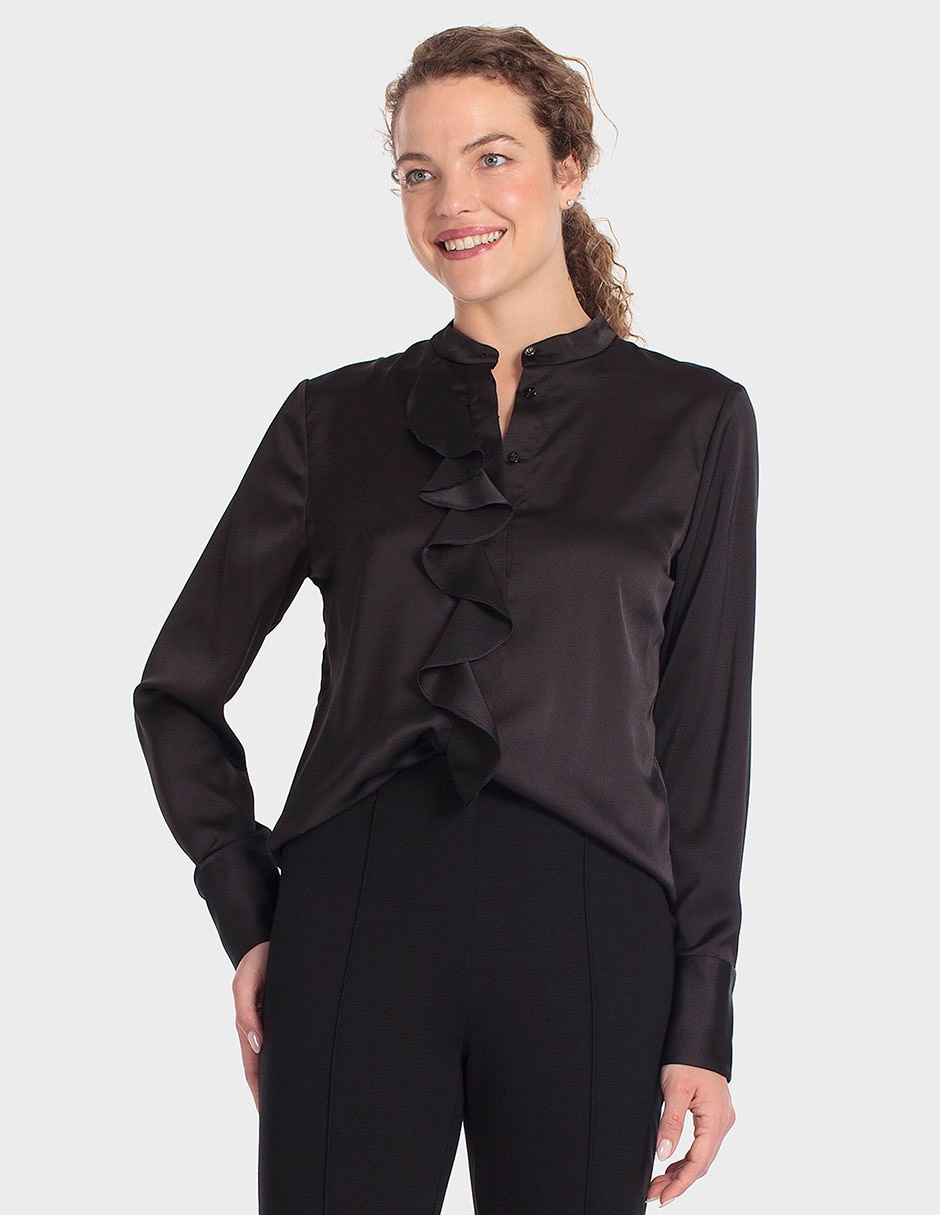 Blusa manga larga para mujer