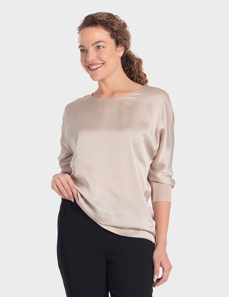 Blusa manga 3/4 para mujer Blusa manga 3/4 para mujer