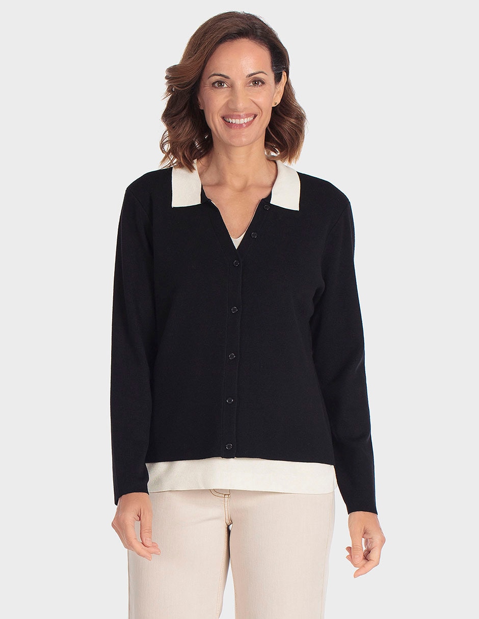 Blusa túnica manga larga para mujer