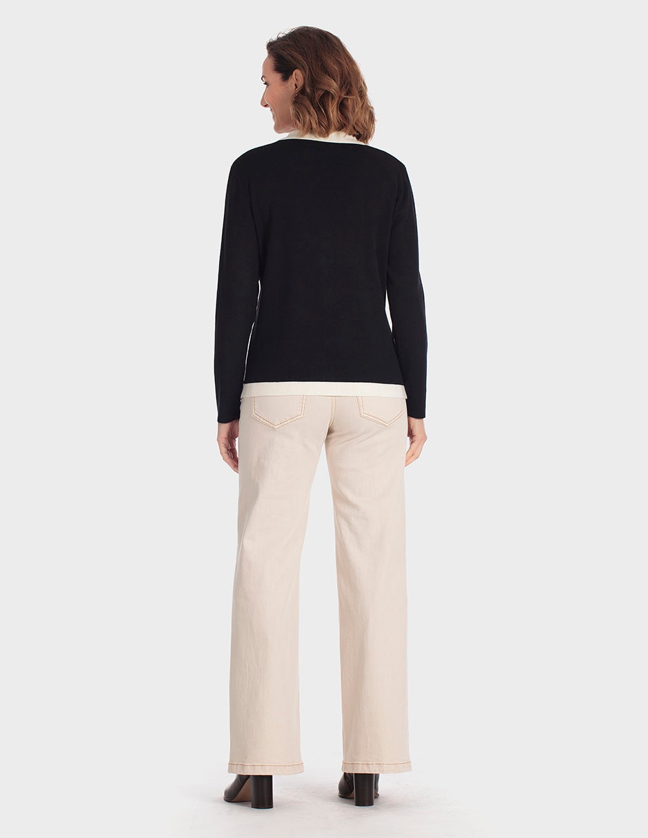 Blusa túnica manga larga para mujer 4